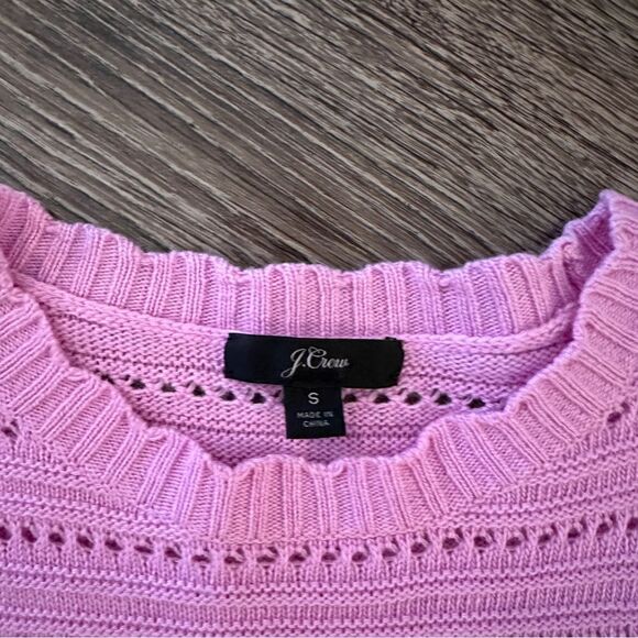 J. Crew Scalloped Pointelle Sweater - Picture 5 of 7